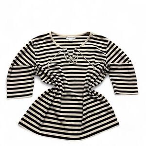Y2k Dressbarn Women's lace striped Shirt